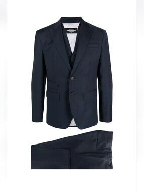 DSQUARED2 Slim Fit 3-Piece Suit 46R US / 56R EU